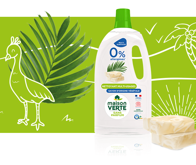 Nettoyant 0% au savon d'origine végétale - Maison Verte